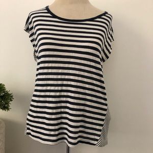 Splendid navy and white striped T MSRP